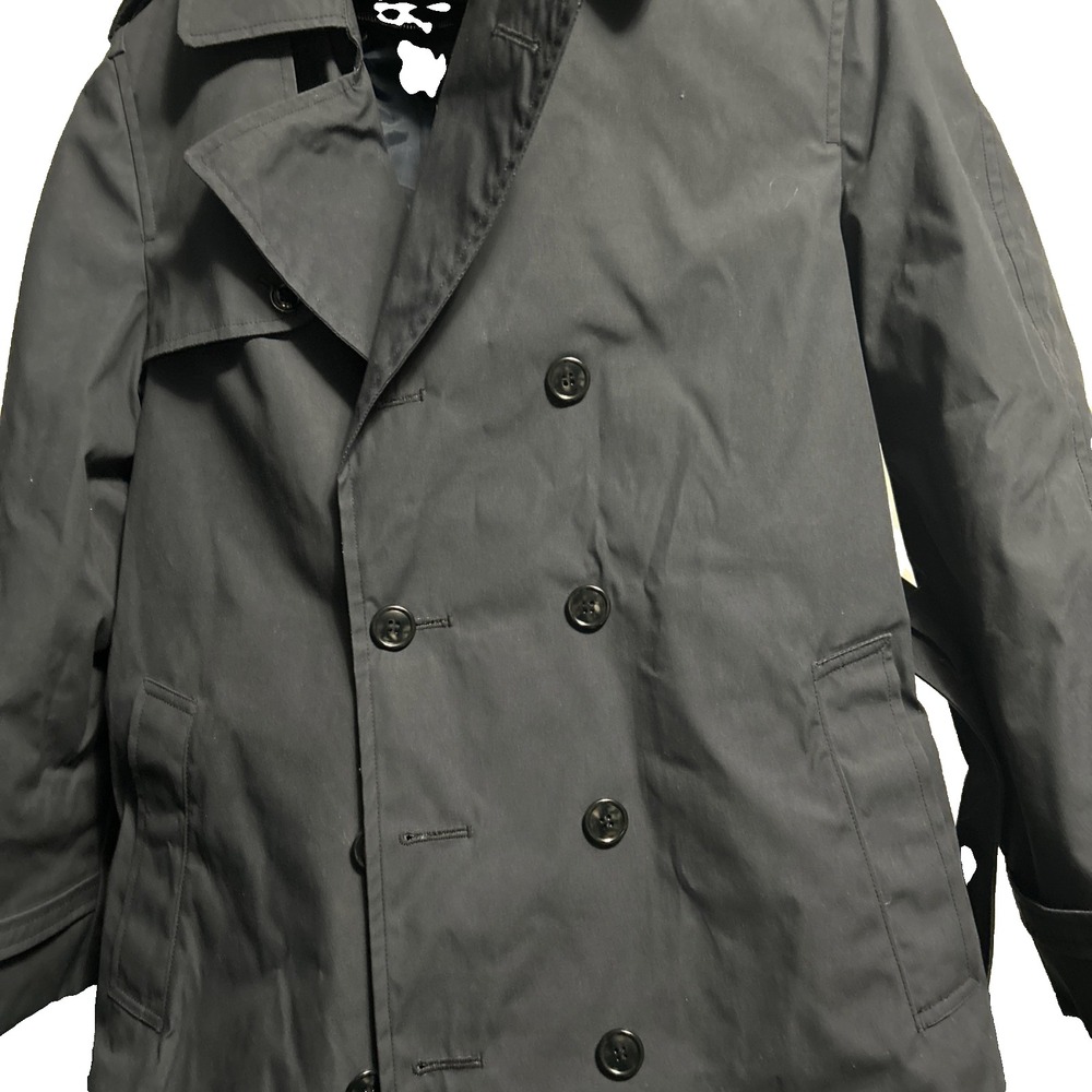 USAF US Air Force All Weather Trench Coat Jacket W/ Liner Blue 42R Defender DLA